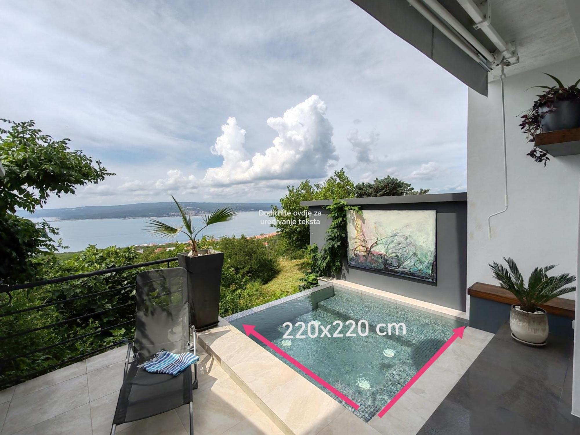 Art Gallery House With A Small Relaxing Pool Crikvenica Esterno foto